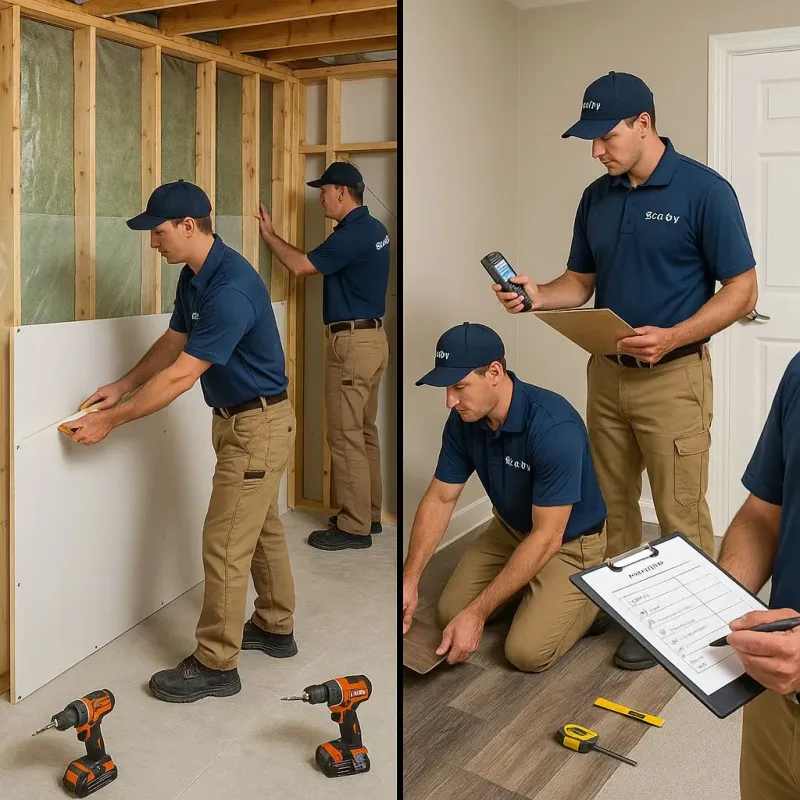 Repairs and Reconstruction process in Newtown, PA